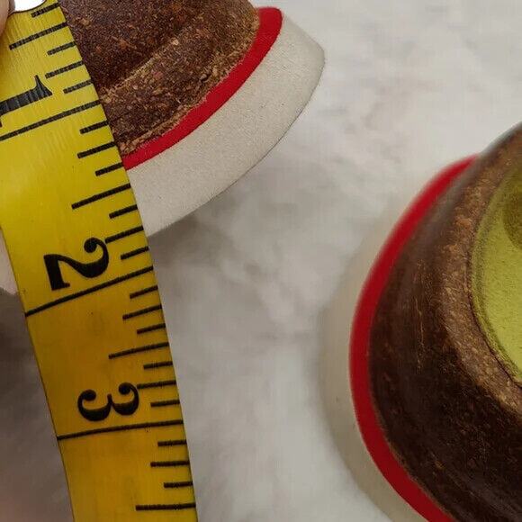 Y2K Womens Red Leather Sandal Sz 9 - Picture 9 of 9